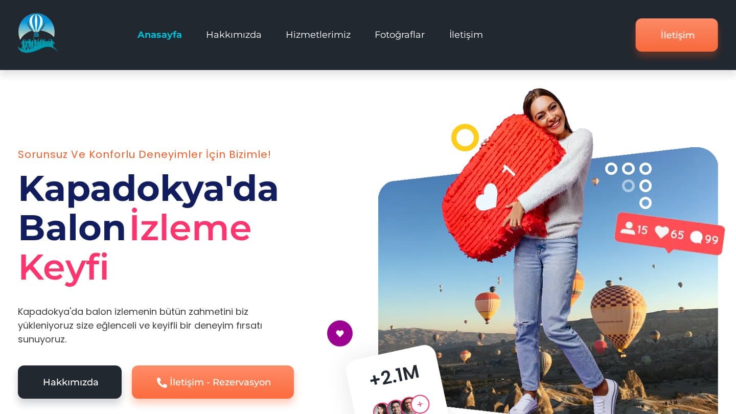 Kapadokya Balon İzleme Keyfi